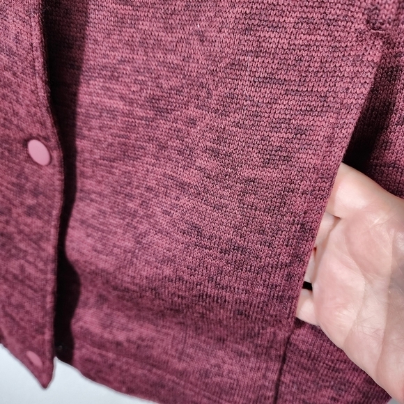 LANDS' END WOMEN'S SWEATER  FLEECE COAT - Picture 7 of 10